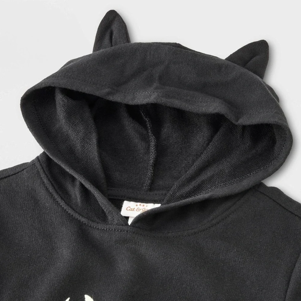Cat nwt Hooded Romper - Cat & Jack Halloween Black